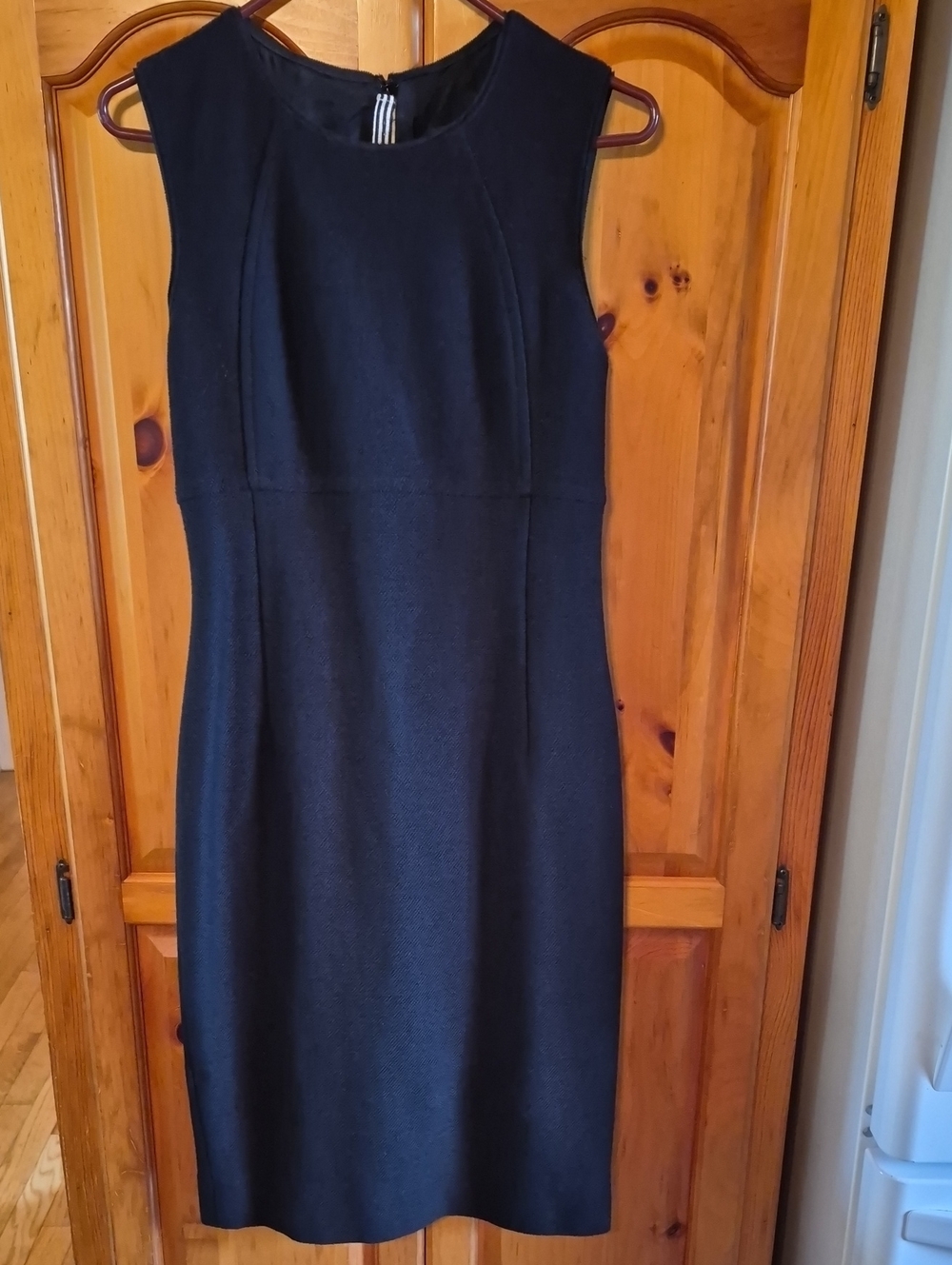 VTG Lida Baday Black Sleeveless Sheath Pencil Dress Size 8 Luxury LBD